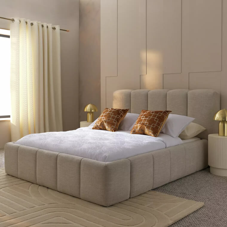 Malone End Lift Ottoman Bed in room